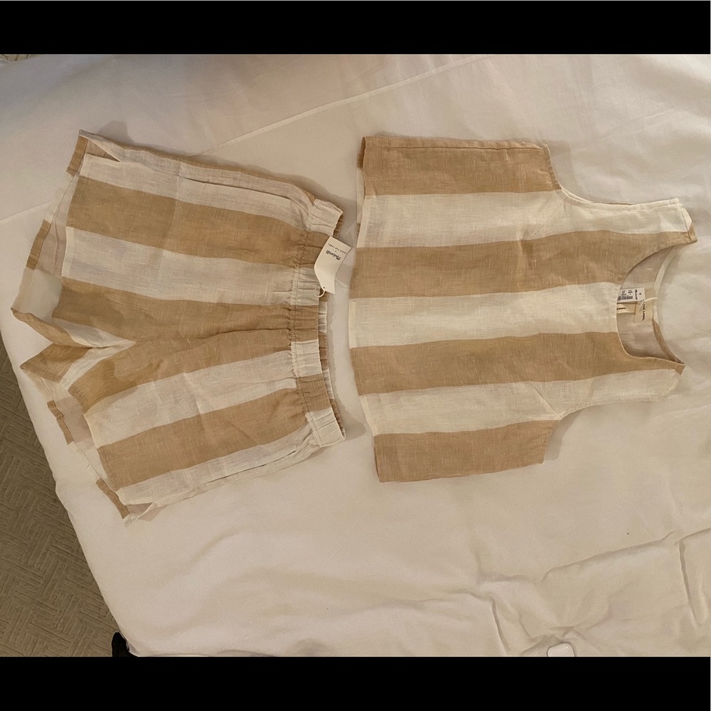 Madewell Linen Shorts and Tank set